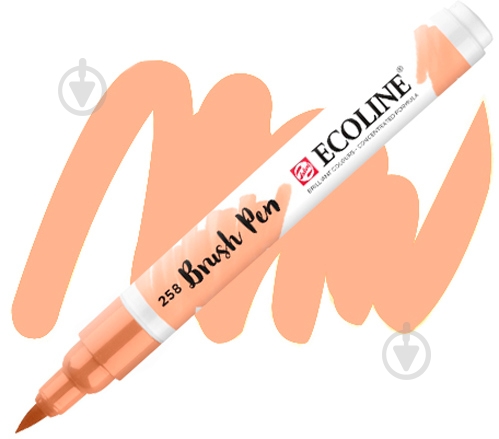 Маркер акварельный Ecoline Talens Brushpen 258 11502580 абрикосовый - фото 1