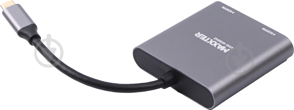 Переходник Maxxter серый (V-CM-2HDMI) - фото 2