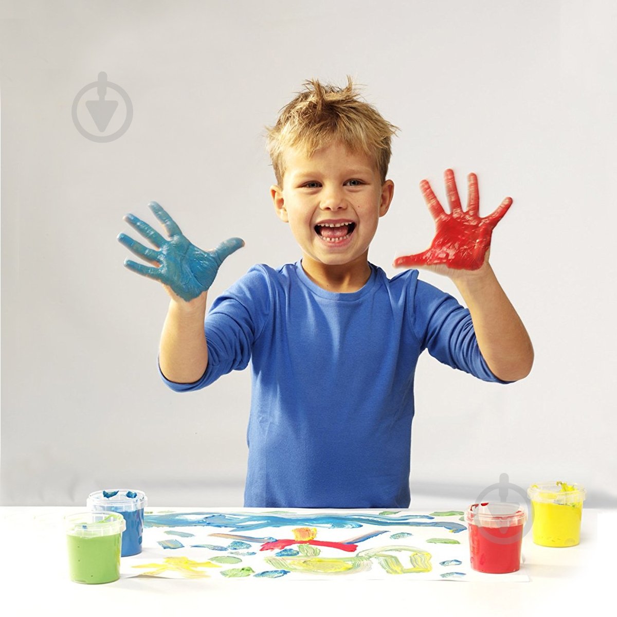 Набор пальчиковых красок SES Мои первые рисунки 0305S - фото 3