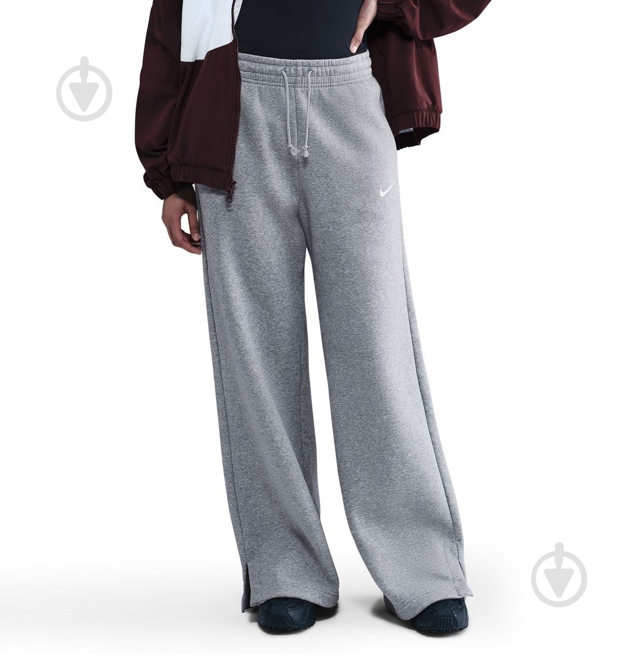 Штани Nike W NSW PHNX FLC HR PANT WIDE 2 IH1011-063 р. L сірий - фото 1 Штани Nike W NSW PHNX FLC HR PANT WIDE 2 IH1011-063 р. L сірий - фото 1