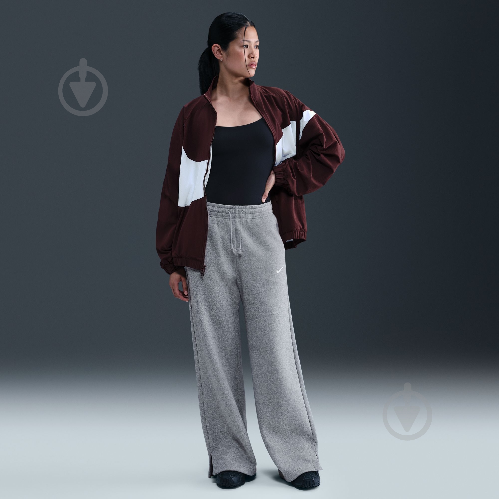 Штани Nike W NSW PHNX FLC HR PANT WIDE 2 IH1011-063 р. L сірий - фото 8 Штани Nike W NSW PHNX FLC HR PANT WIDE 2 IH1011-063 р. L сірий - фото 8