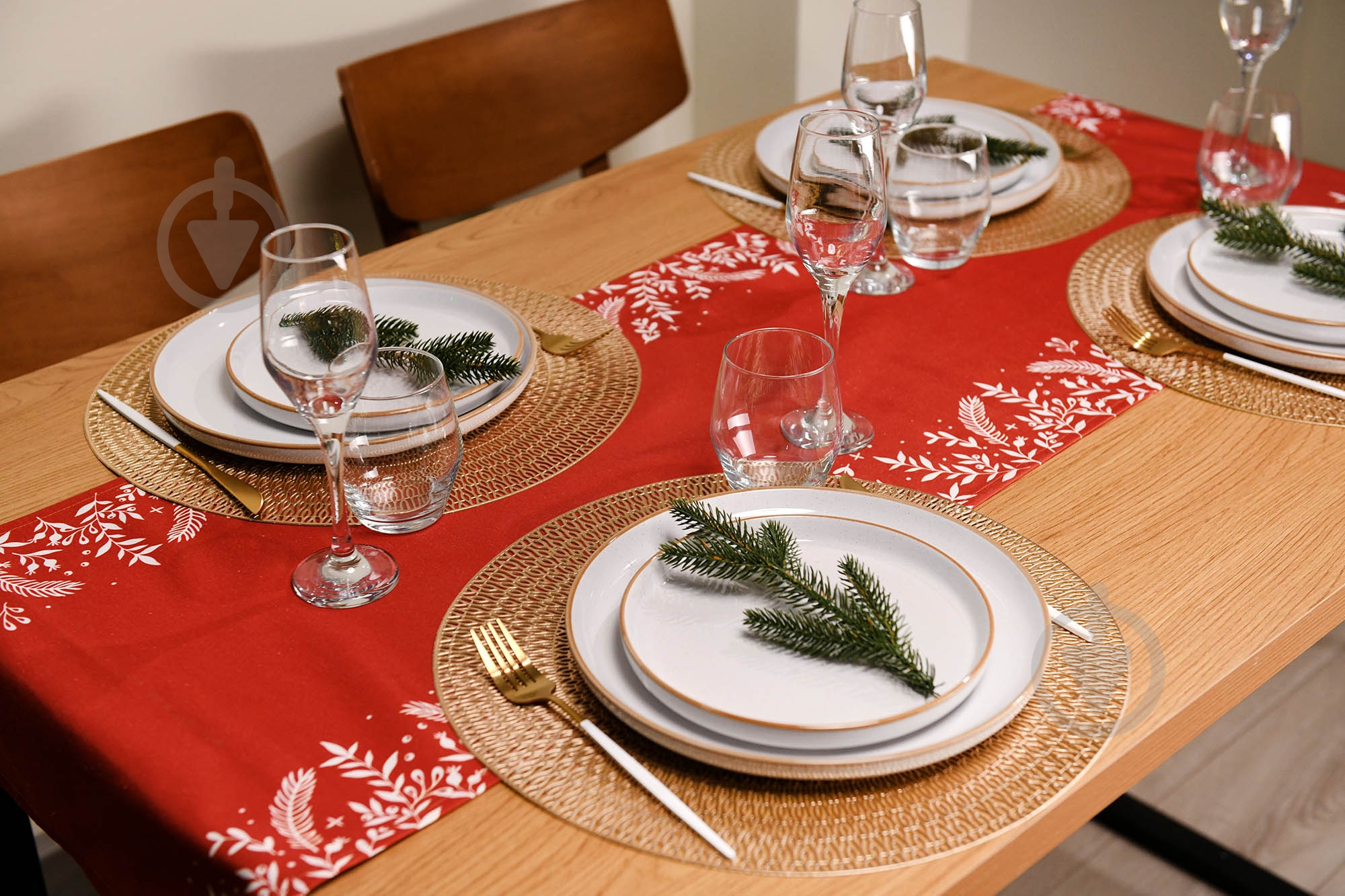 Ранер Happy Holidays 140x40 см червоний ARDESTO - фото 4