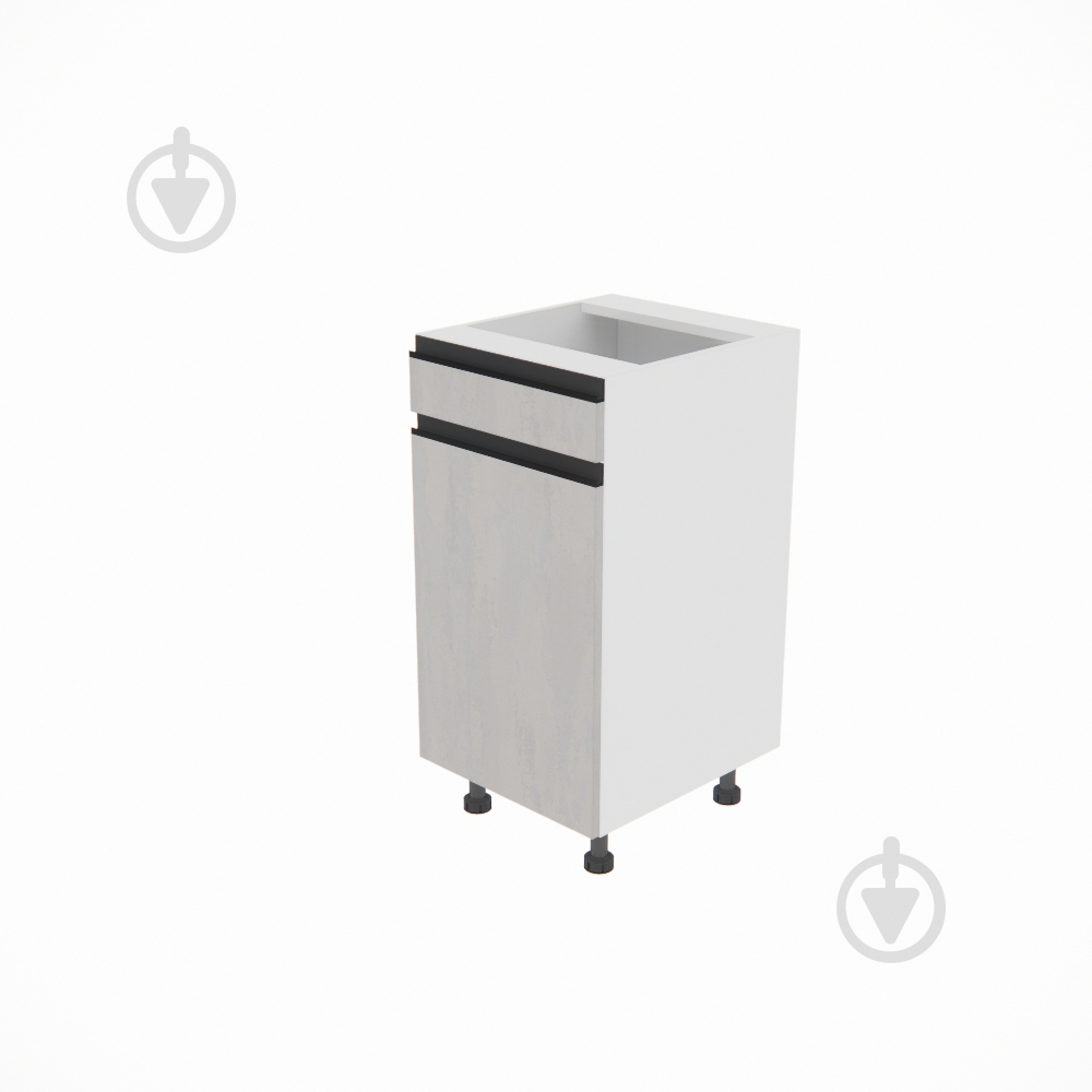 Тумба нижняя Софи (Н 40 ДШ правая) шелковый камень/белый Світ Меблів - фото 1 Тумба нижняя Софи (Н 40 ДШ правая) шелковый камень/белый Світ Меблів - фото 1