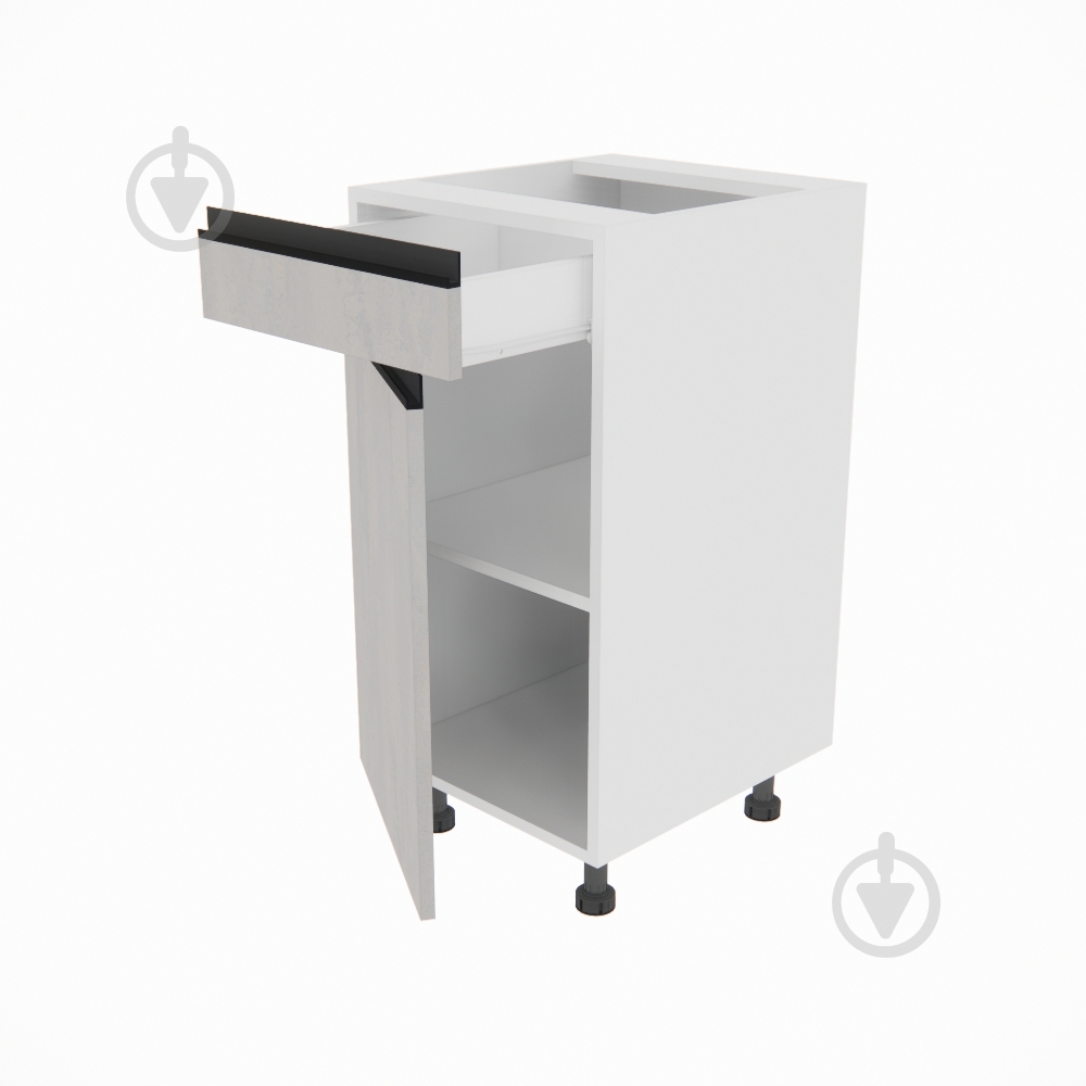 Тумба нижняя Софи (Н 40 ДШ правая) шелковый камень/белый Світ Меблів - фото 2 Тумба нижняя Софи (Н 40 ДШ правая) шелковый камень/белый Світ Меблів - фото 2