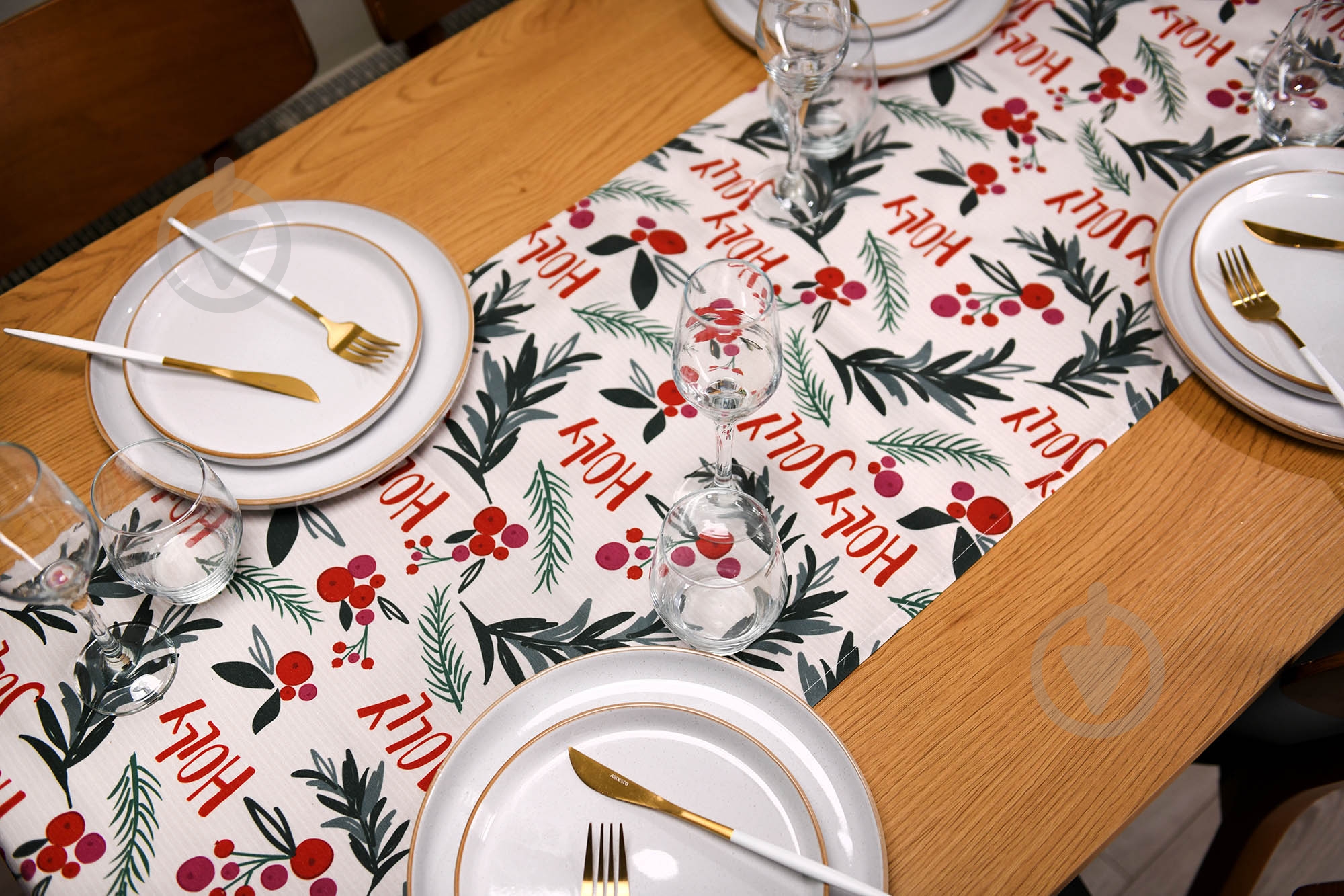 Раннер Happy Holidays 140x40 см белый ARDESTO - фото 4