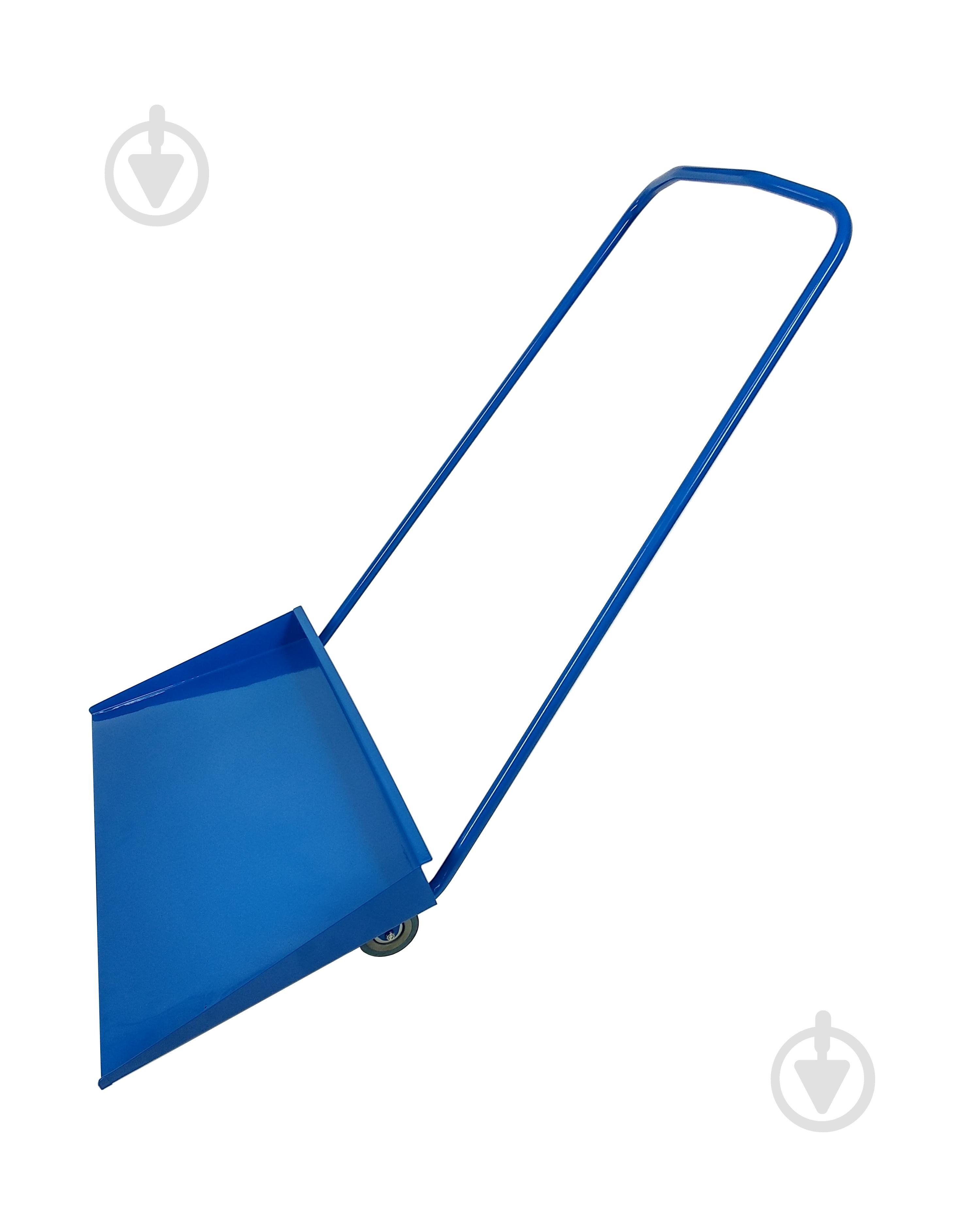 Скрепер цельная металлический на колесах XL размер ковша 930 мм - фото 1