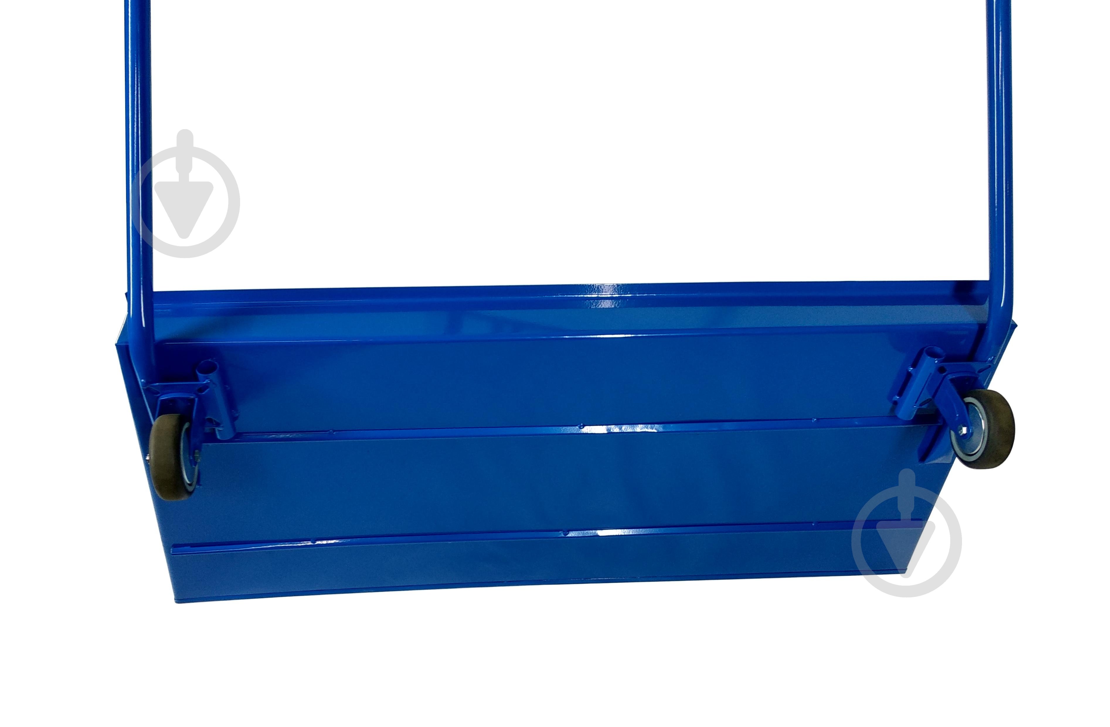 Скрепер цельная металлический на колесах XL размер ковша 930 мм - фото 4