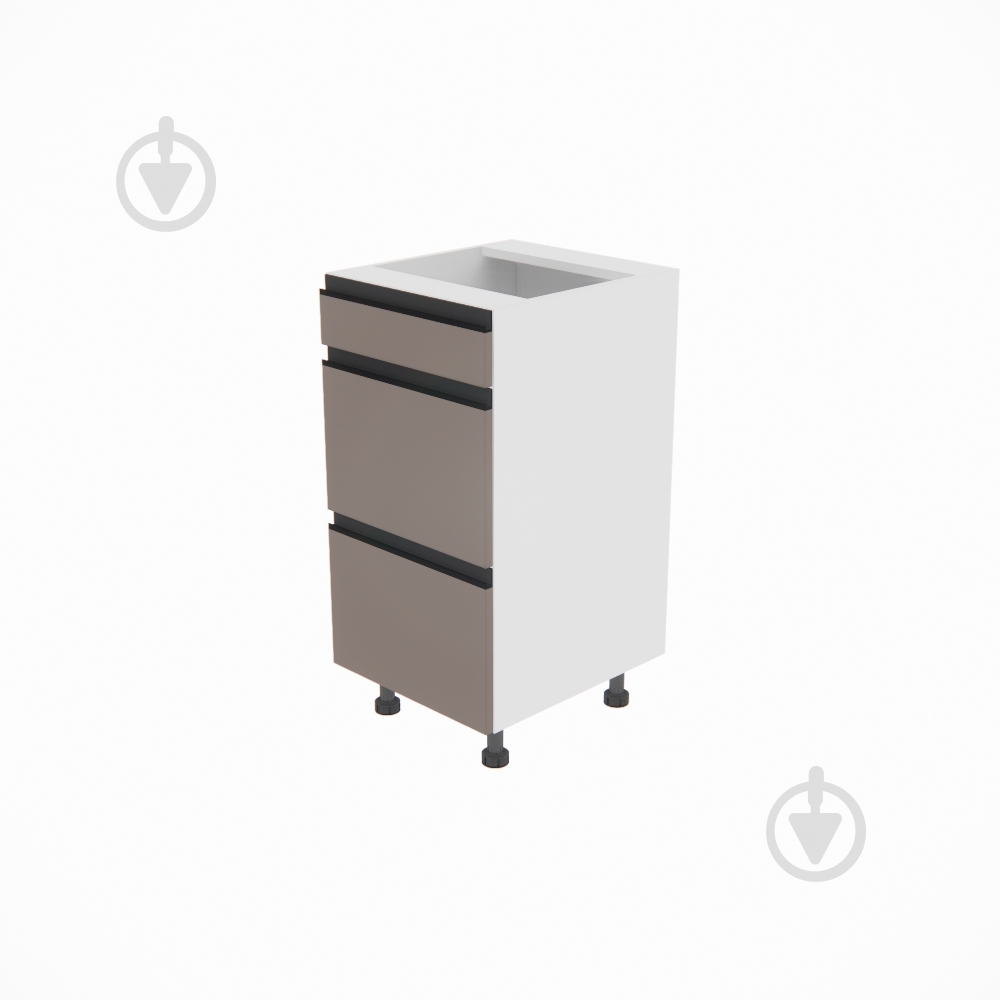 Тумба нижняя Софи (Н 40 Ш) глиняный серый/белый Світ Меблів - фото 1 Тумба нижняя Софи (Н 40 Ш) глиняный серый/белый Світ Меблів - фото 1