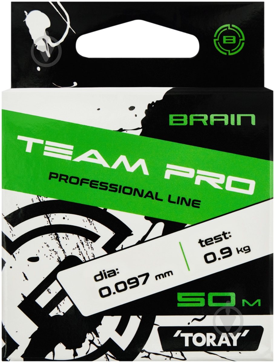 Леска Brain 50 м 0,097 мм 0,9 кг Team Pro - фото 2