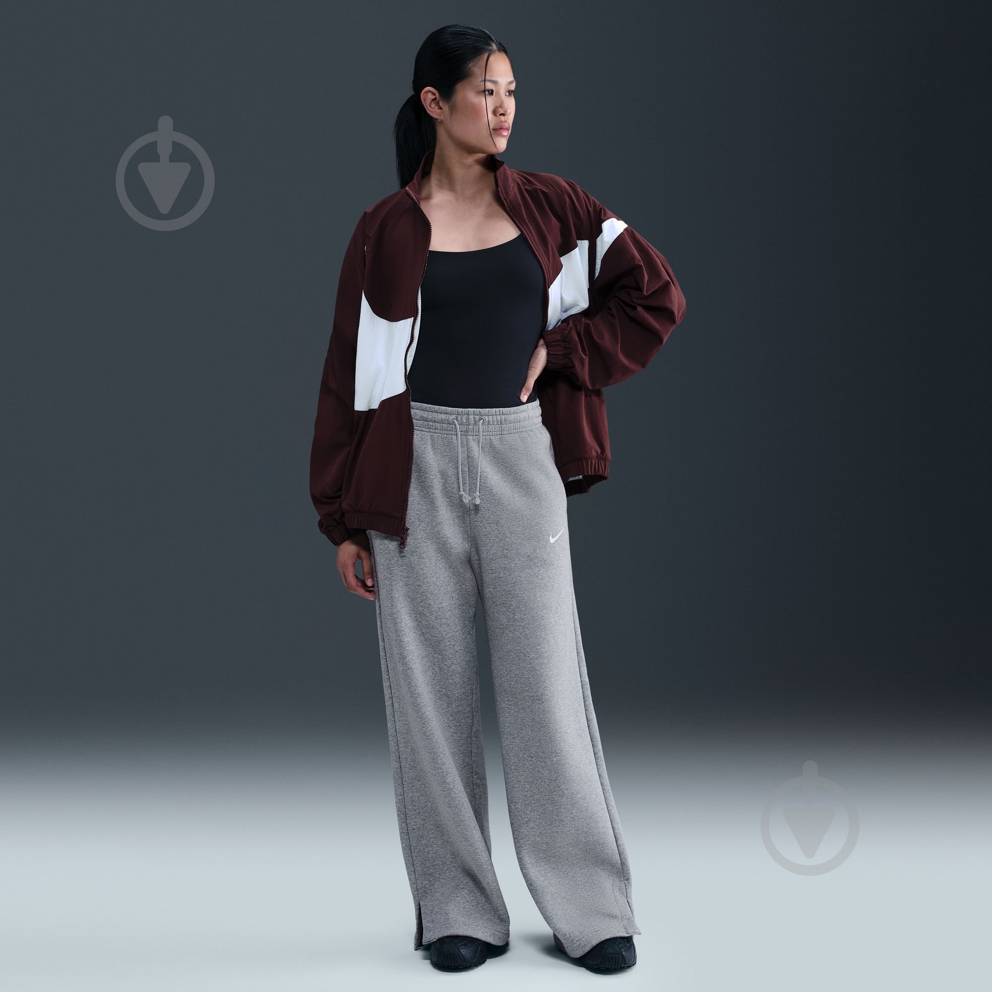 Штани Nike W NSW PHNX FLC HR PANT WIDE 2 IH1011-063 р. S сірий - фото 8 Штани Nike W NSW PHNX FLC HR PANT WIDE 2 IH1011-063 р. S сірий - фото 8