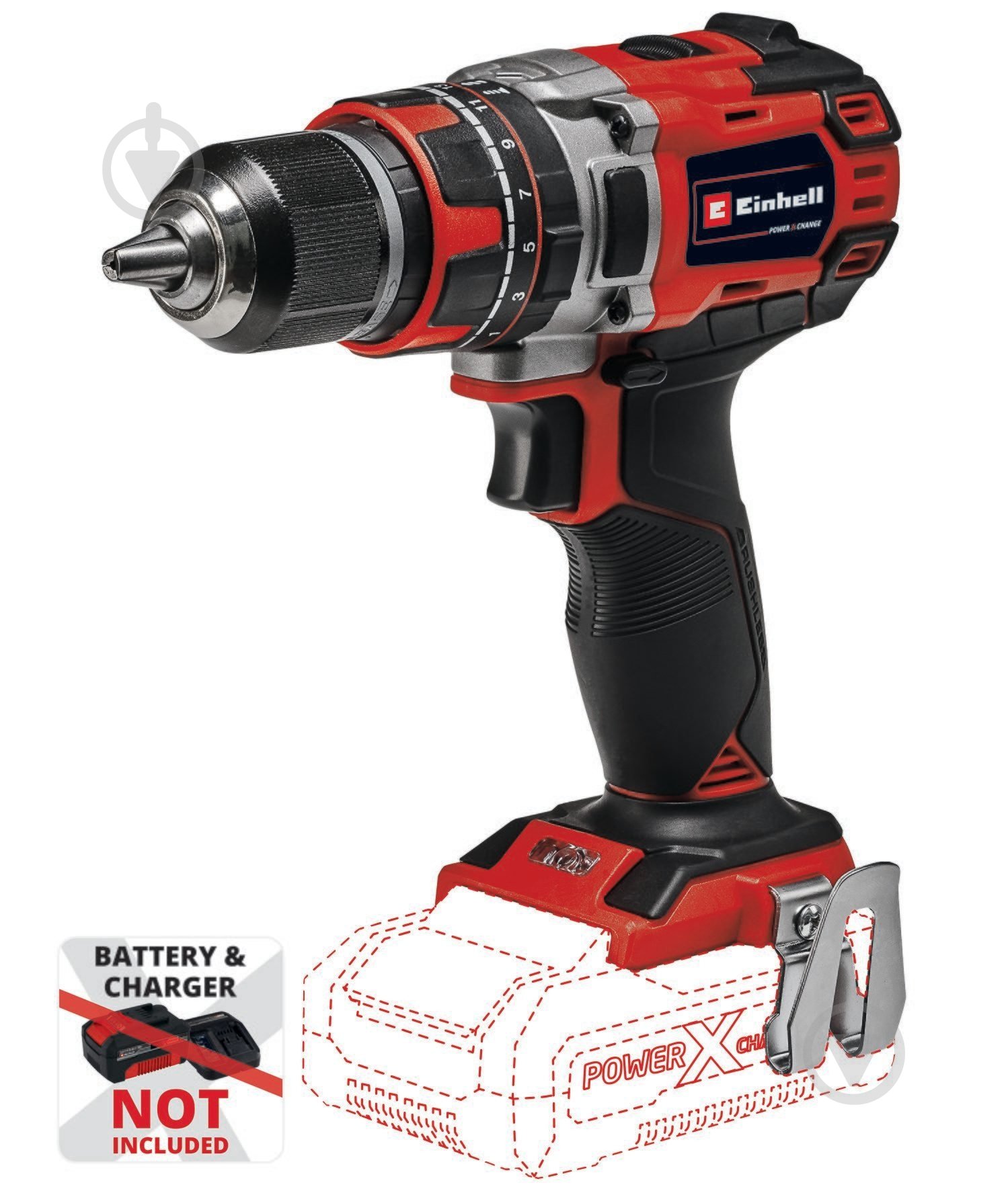 Шуруповерт ударный аккумуляторный Einhell TP-CD 18/50 Li-i BL - Solo 4513942 - фото 1