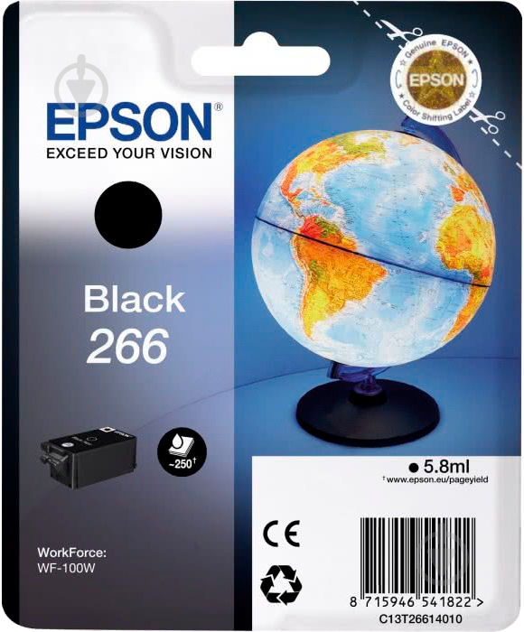 Картридж Epson WorkForce WF-100W C13T26614010 black - фото 1