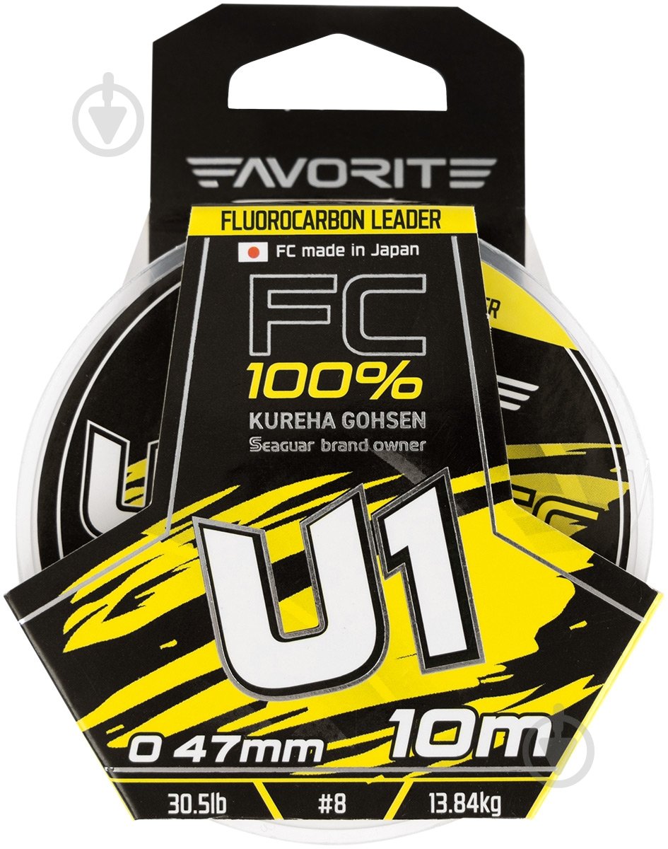 Флюорокарбон Favorite 10 м 0,47 мм 13,84 кг U1 FC - фото 2