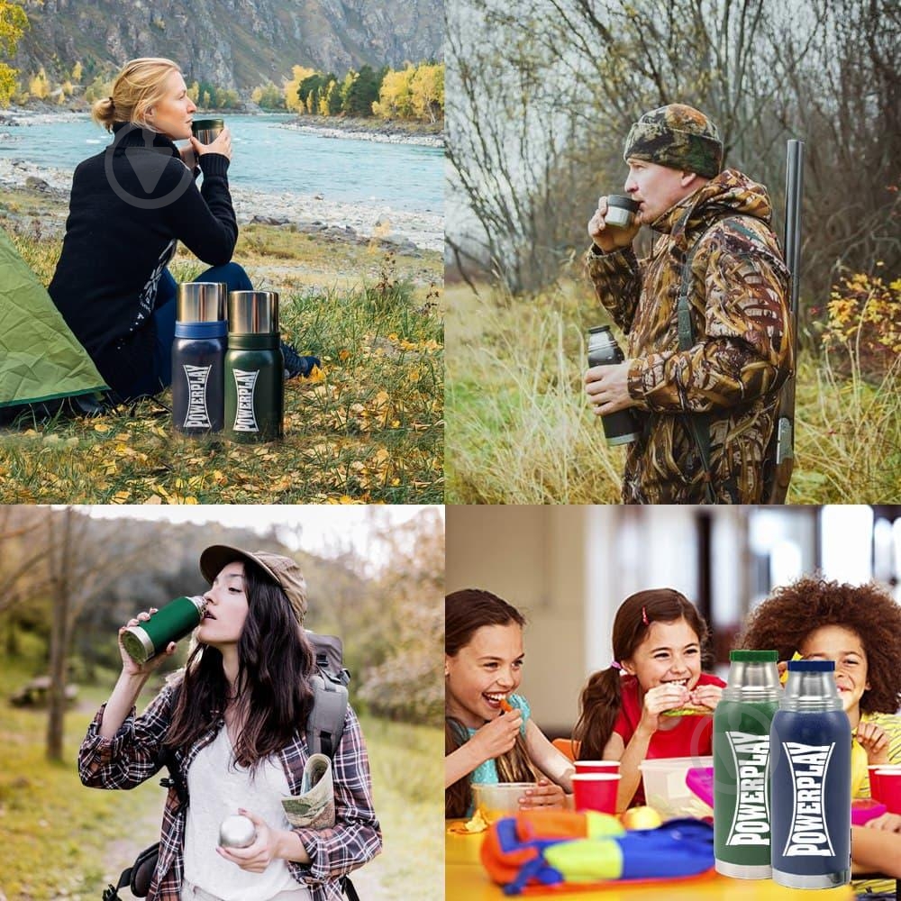 Термос PowerPlay 1200 мл зеленый 9001 - фото 11 Термос PowerPlay 1200 мл зеленый 9001 - фото 11