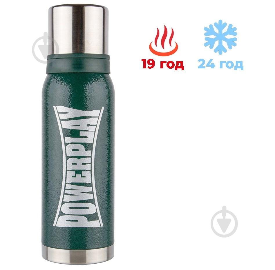 Термос PowerPlay 1200 мл зеленый 9001 - фото 2 Термос PowerPlay 1200 мл зеленый 9001 - фото 2
