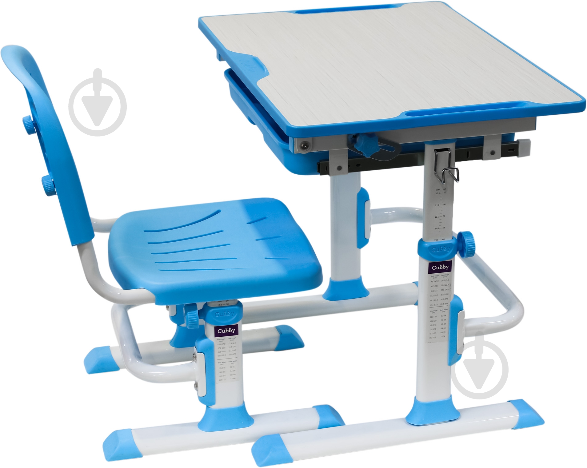 Комплект парта и стул-трансформер Cubby Karo WB - фото 1 Комплект парта и стул-трансформер Cubby Karo WB - фото 1