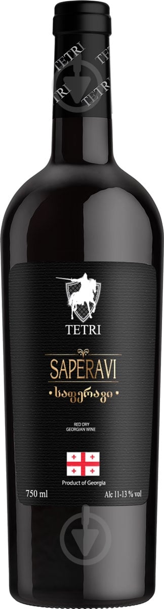 Вино Tetri Saperavi червоне сухе 0,75 л - фото 1 Вино Tetri Saperavi червоне сухе 0,75 л - фото 1