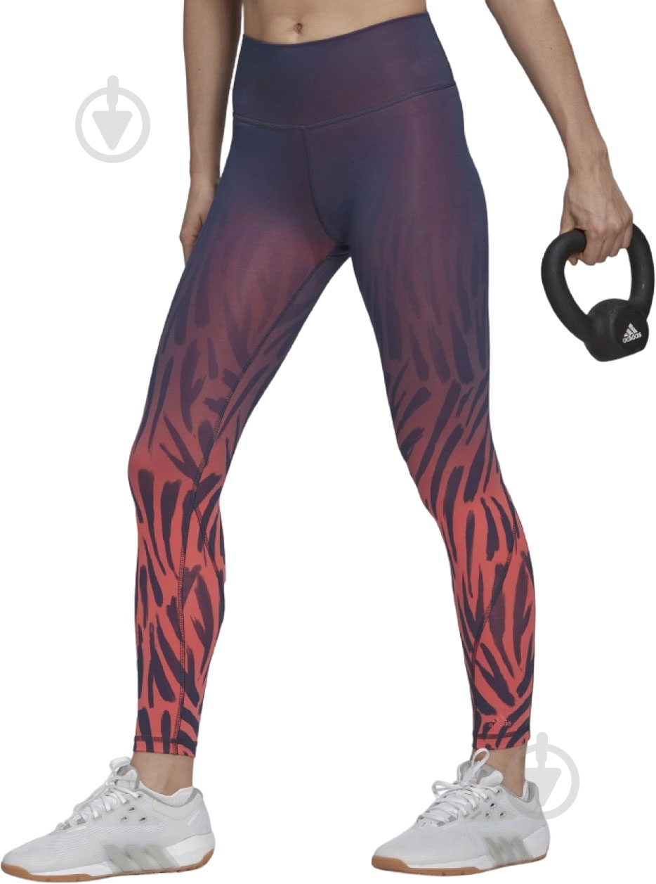 Лосины Adidas HD4445 р.M фиолетовый - фото 1