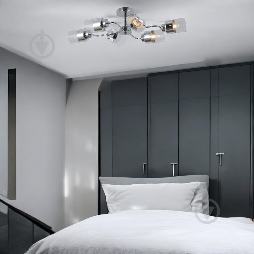 Люстра Blitz 6x60 Вт Е27 хром 8294-46 - фото 3 Люстра Blitz 6x60 Вт Е27 хром 8294-46 - фото 3