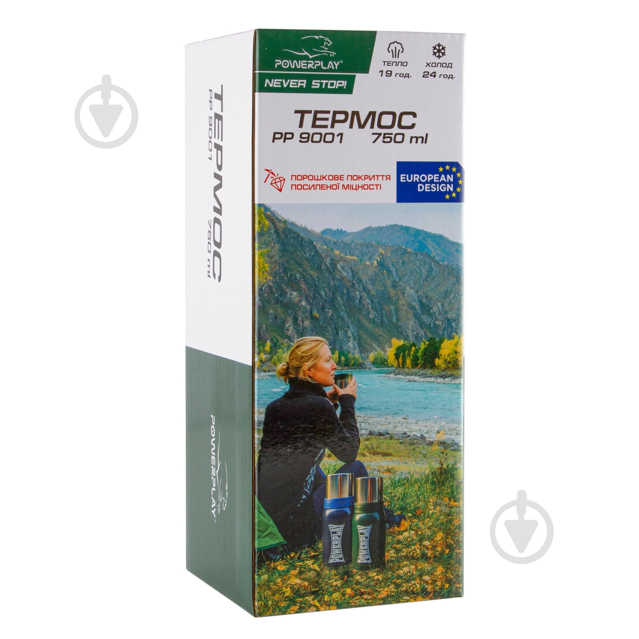 Термос PowerPlay 750 мл синий 9001 - фото 9