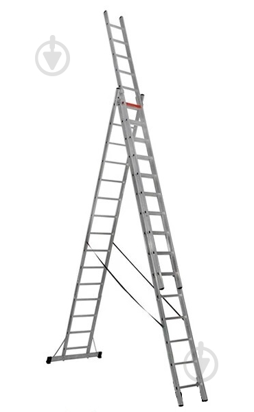 Лестница 3-секционная универсальная Virastar Triomax Pro 3x15 (TS225) - фото 1