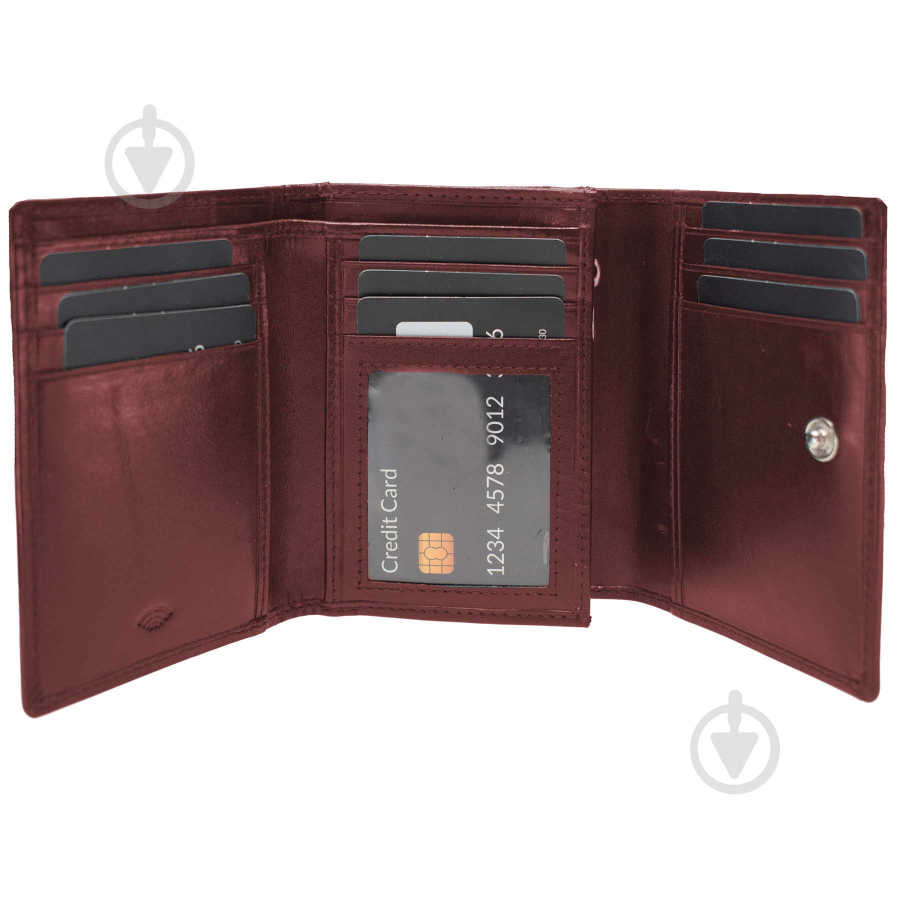 Гаманець жіночий SEMI LINE RFID Dark Red P8263-2 - фото 3