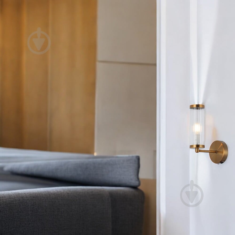 Бра WunderLicht 1x40 Вт E14 бронзовый OM8299-11 - фото 2