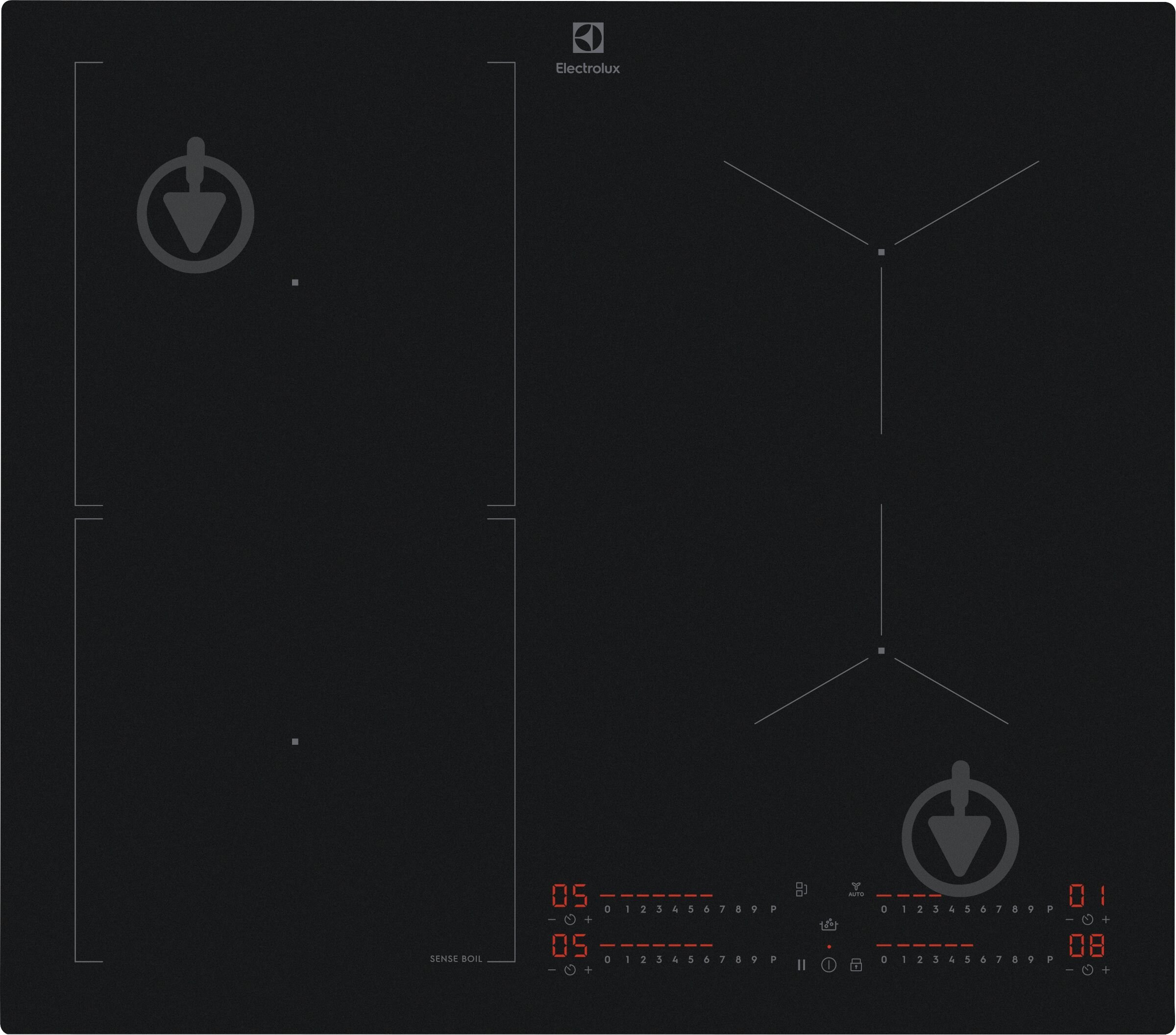 Варочная поверхность индукционная Electrolux EIS62453IT - фото 1 Варочная поверхность индукционная Electrolux EIS62453IT - фото 1