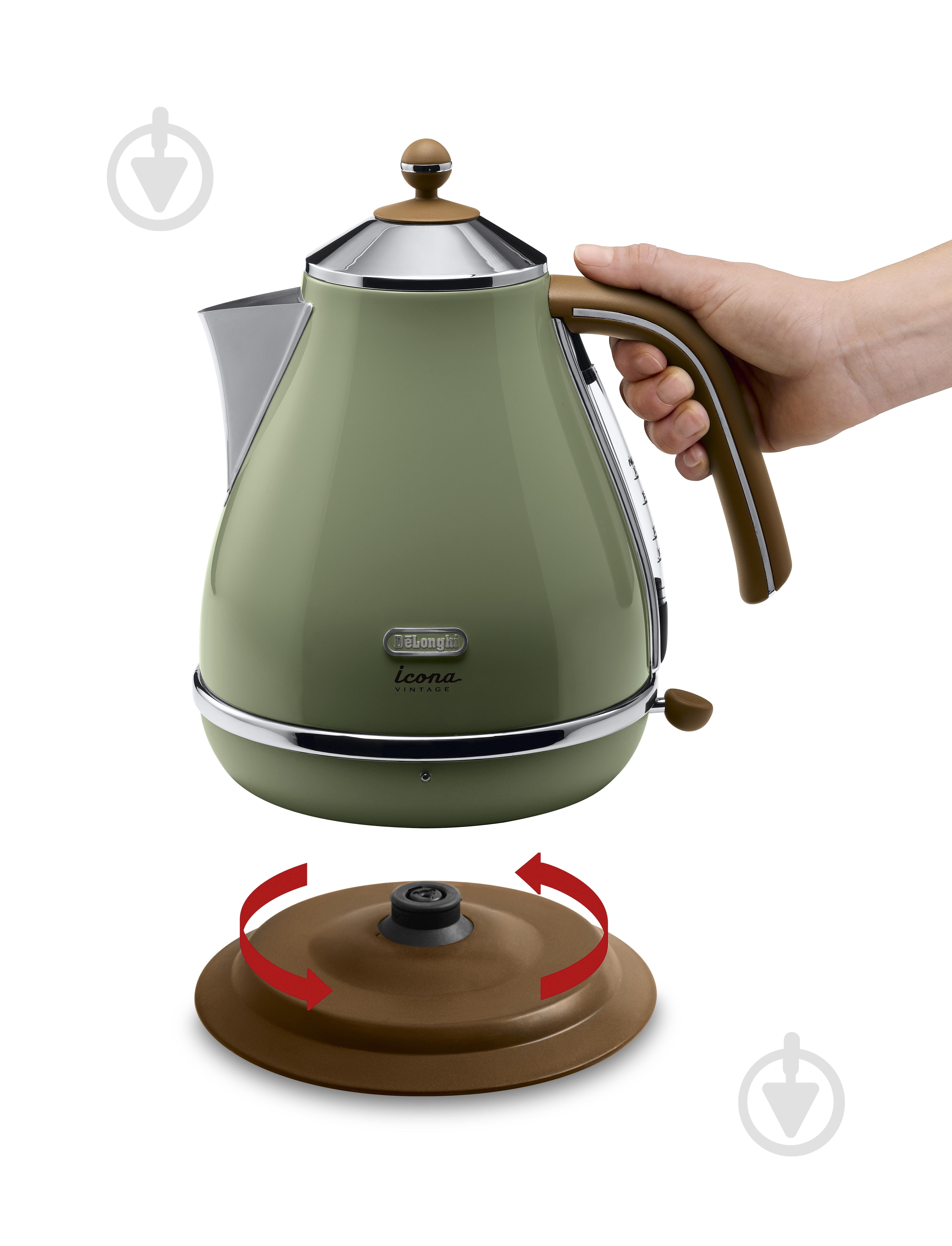 Електрочайник Delonghi KBOV2001.GR Icona Vintage - фото 3