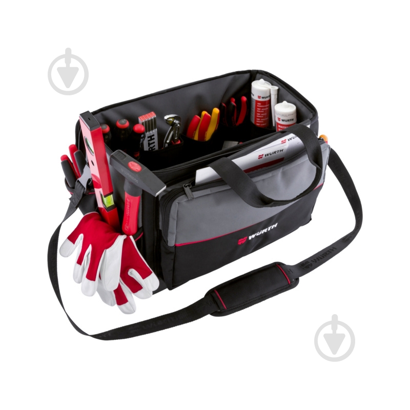 Сумка для інструментів WURTH з пластиковим дном 430х315х340 мм 0715930246 - фото 7