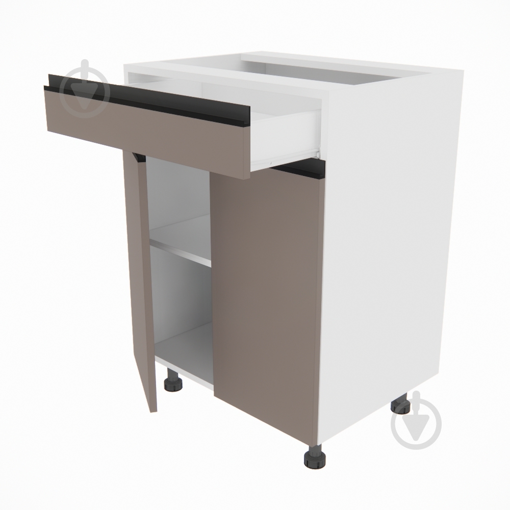 Тумба нижняя Софи (Н 60 ДШ) глиняный серый/белый Світ Меблів - фото 2 Тумба нижняя Софи (Н 60 ДШ) глиняный серый/белый Світ Меблів - фото 2