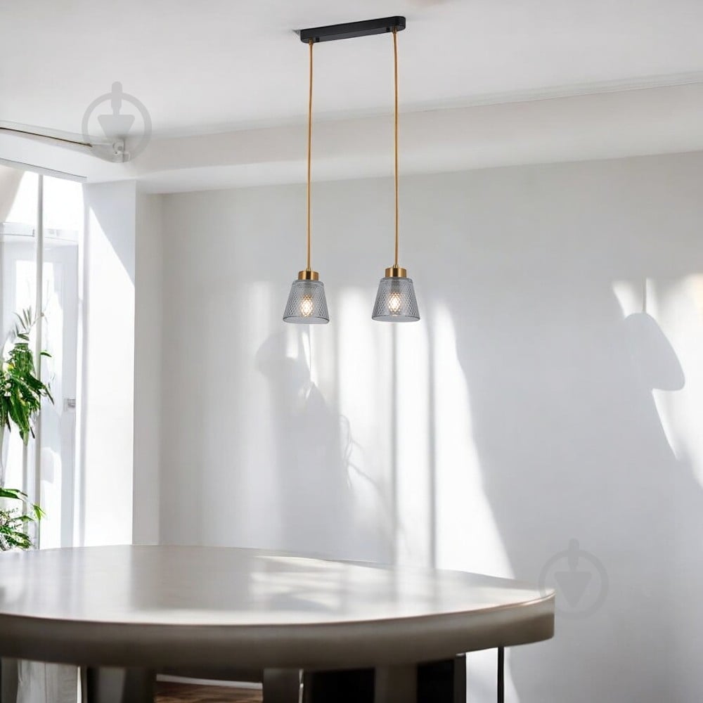 Подвес WunderLicht 2x60 Вт Е27 бронзовый OM6056-32 - фото 2 Подвес WunderLicht 2x60 Вт Е27 бронзовый OM6056-32 - фото 2