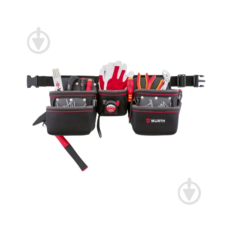 Сумка поясна WURTH з п’ятьма відділеннями 650х140х270 мм 0715930212 - фото 4