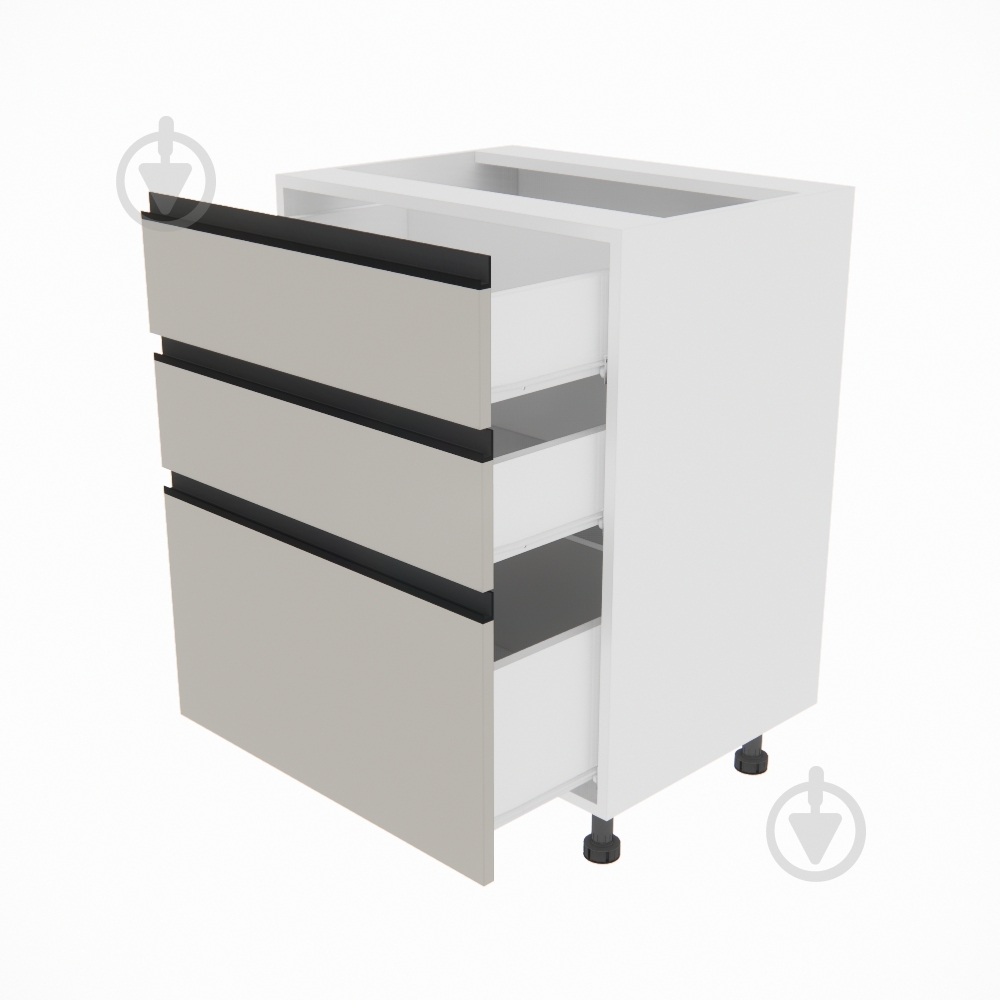 Тумба нижня Софі (Н 60 3Ш (2+1)) кашемір/білий Світ Меблів - фото 2