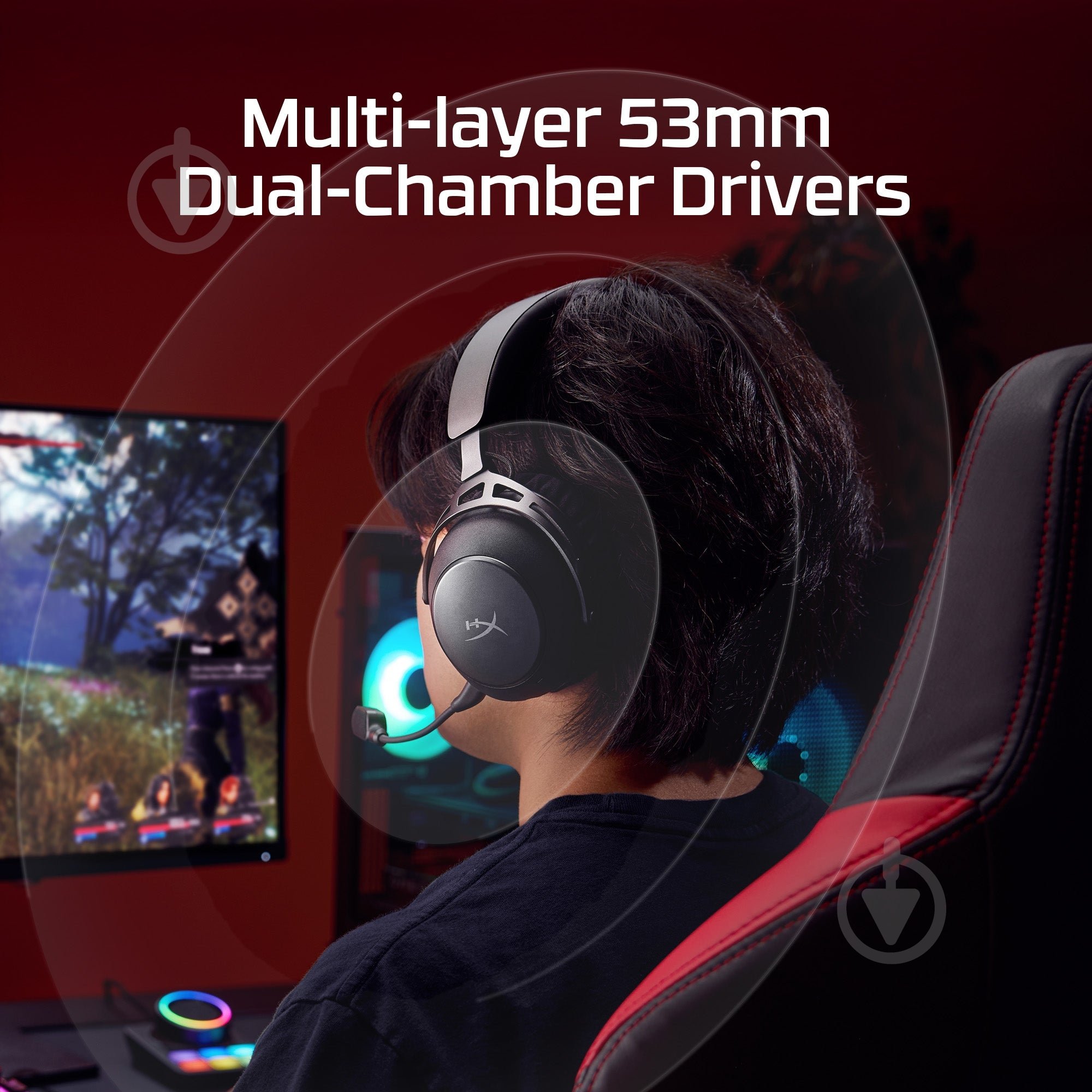 Наушники HyperX Cloud Alpha 2 Wireless black (AJ5C7AA) - фото 14 Наушники HyperX Cloud Alpha 2 Wireless black (AJ5C7AA) - фото 14