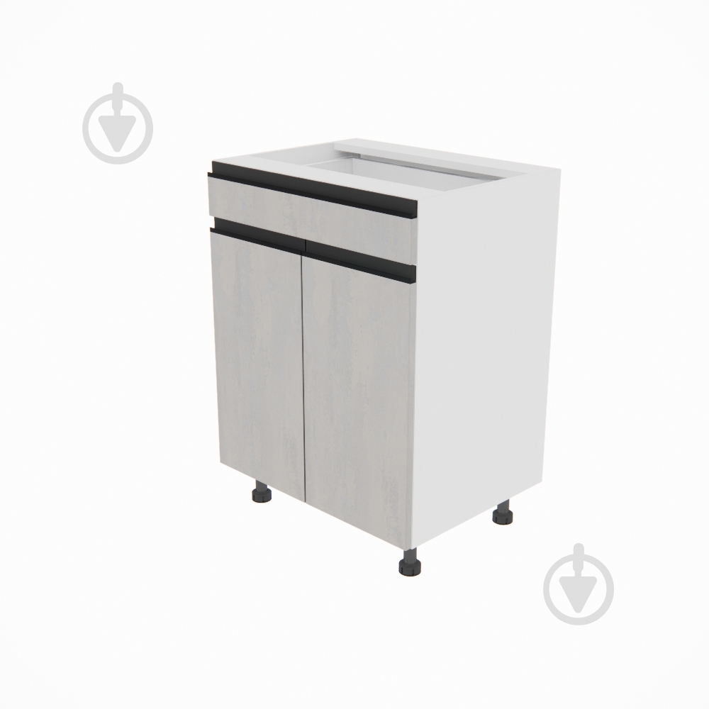 Тумба нижняя Софи (Н 60 ДШ) шелковый камень/белый Світ Меблів - фото 1 Тумба нижняя Софи (Н 60 ДШ) шелковый камень/белый Світ Меблів - фото 1