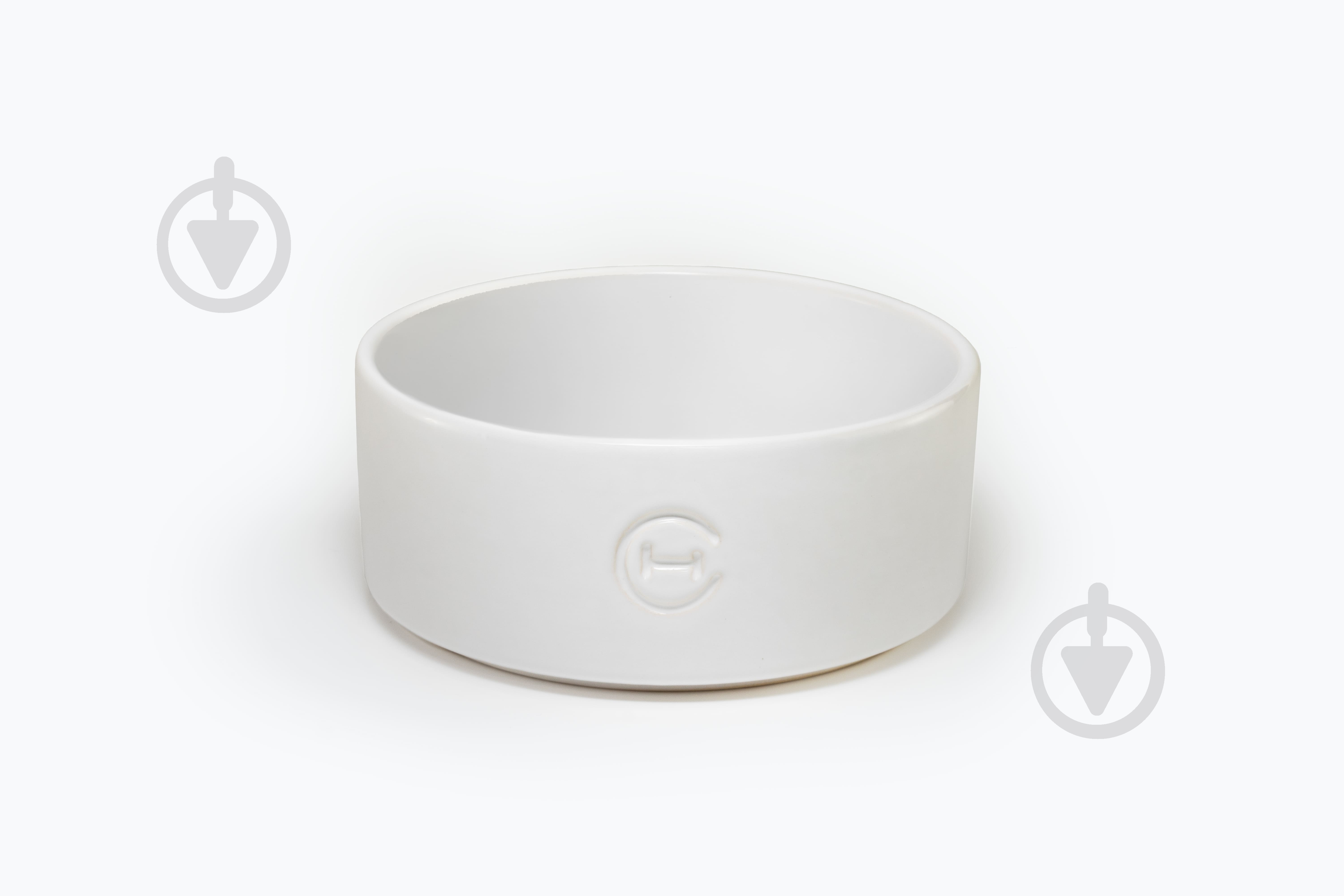 Миска Harley and Cho White Ceramic Bowl S, 450 мл - фото 1