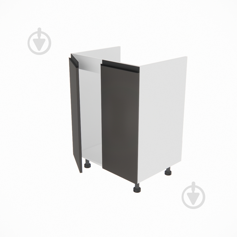 Тумба нижняя Софи (Н 60 М) графит серый/белый Світ Меблів - фото 2 Тумба нижняя Софи (Н 60 М) графит серый/белый Світ Меблів - фото 2