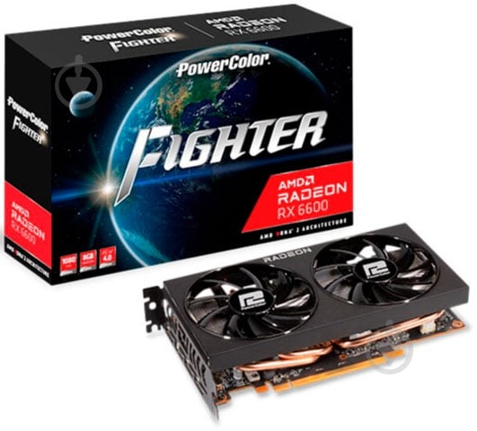 ①PowerColor AMD Radeon RX 6600 8GBジャンク扱い ᐉ Видеокарта POWERCOLOR AMD Radeon RX 6600 Fighter 8GB GDDR6