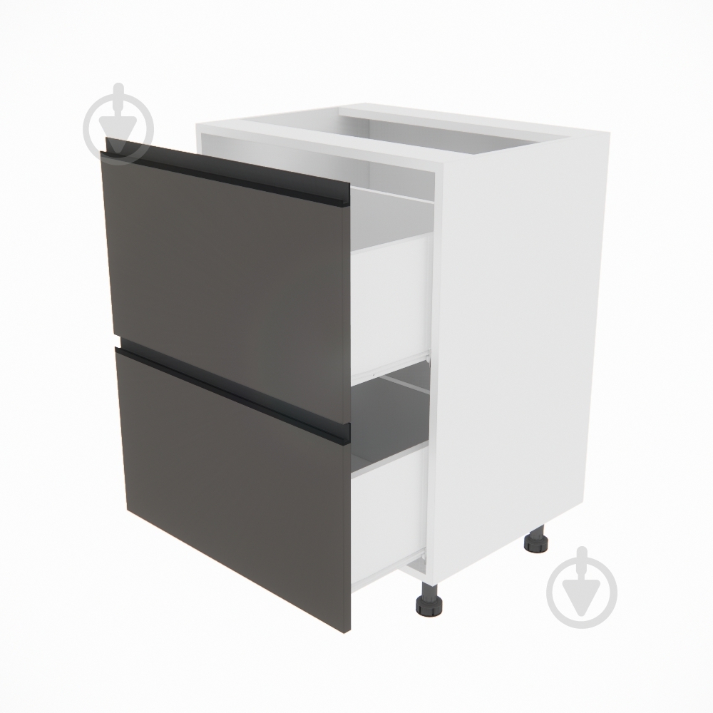 Тумба нижняя Софи (Н 60 Ш) графит серый/белый Світ Меблів - фото 2 Тумба нижняя Софи (Н 60 Ш) графит серый/белый Світ Меблів - фото 2