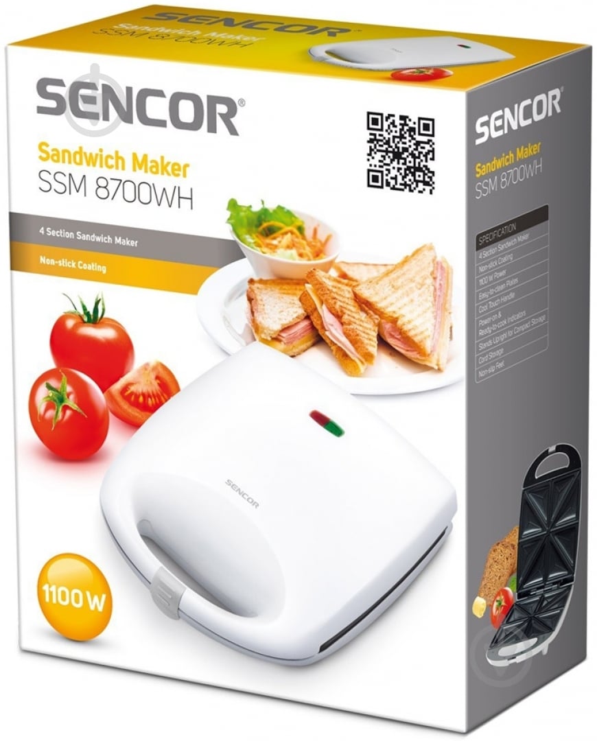 Бутербродница Sencor SSM8700WH - фото 3