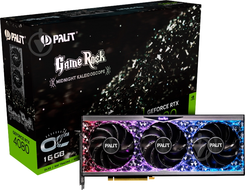 ᐉ Видеокарта Palit NVIDIA GeForce RTX 4080 GameRock OC 16GB