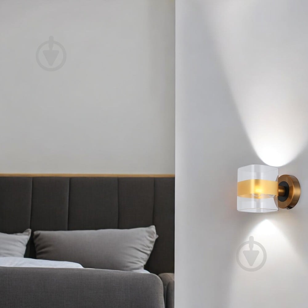 Бра WunderLicht 1x40 Вт E14 бронзовый OM8318-11 - фото 2