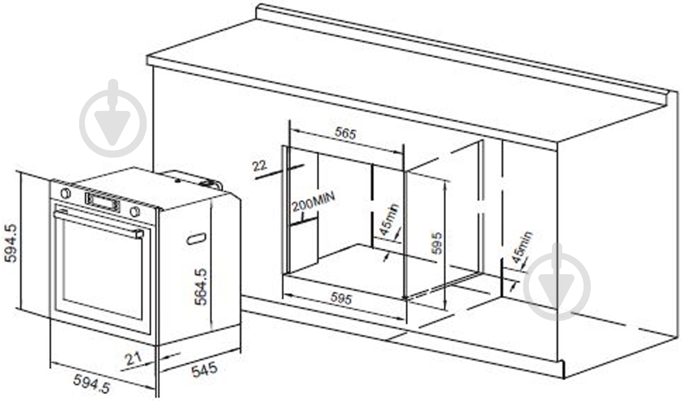Духовой шкаф Pyramida F 64 EIX-P - фото 7 Духовой шкаф Pyramida F 64 EIX-P - фото 7