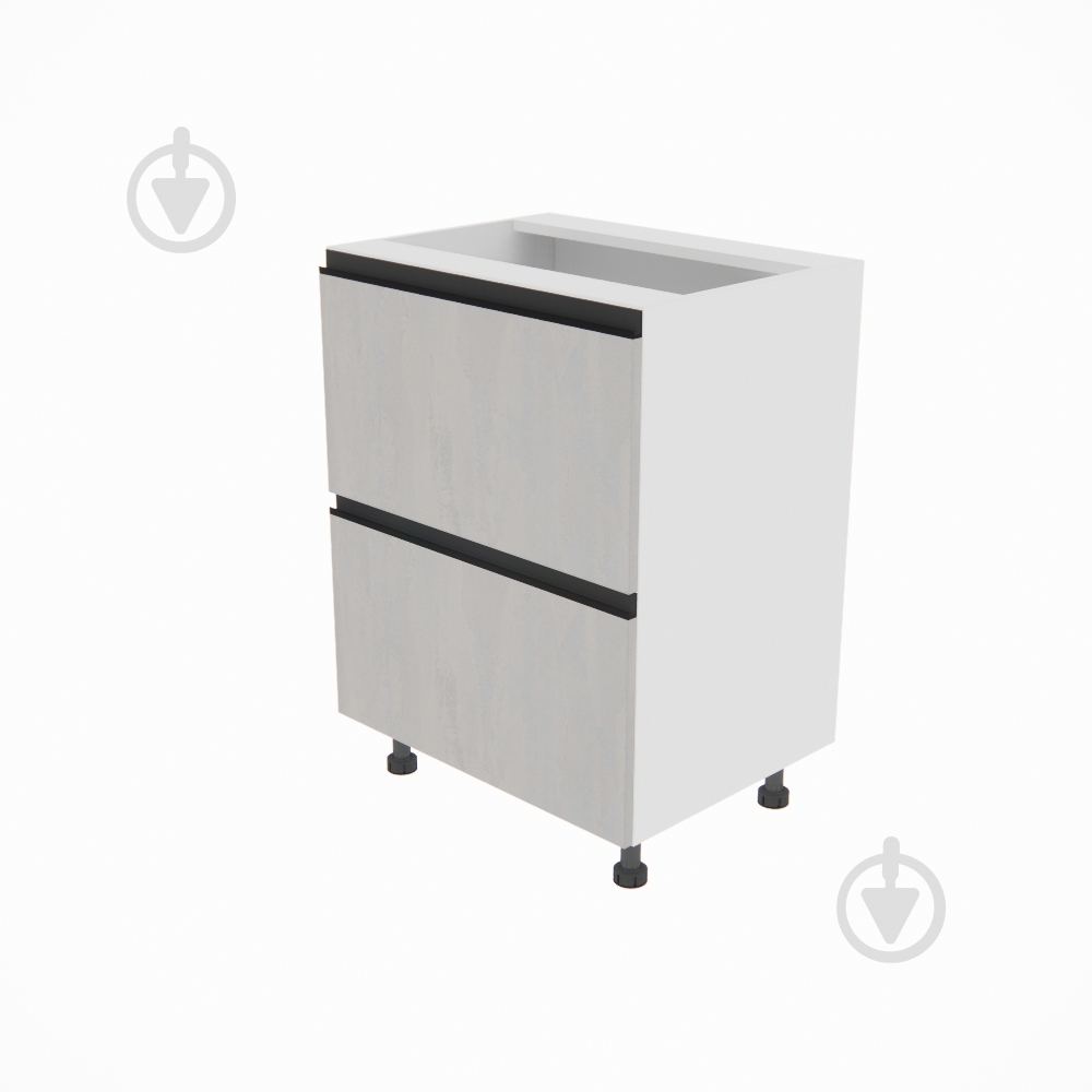 Тумба нижняя Софи (Н 60 Ш) шелковый камень/белый Світ Меблів - фото 1