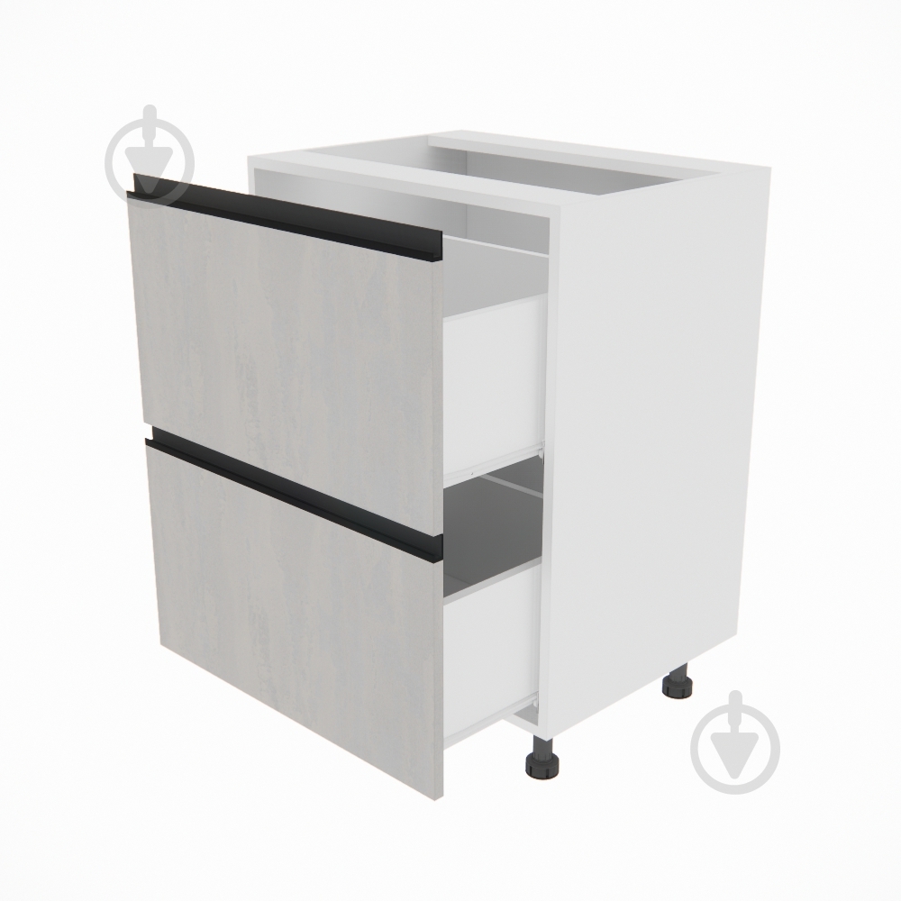 Тумба нижняя Софи (Н 60 Ш) шелковый камень/белый Світ Меблів - фото 2