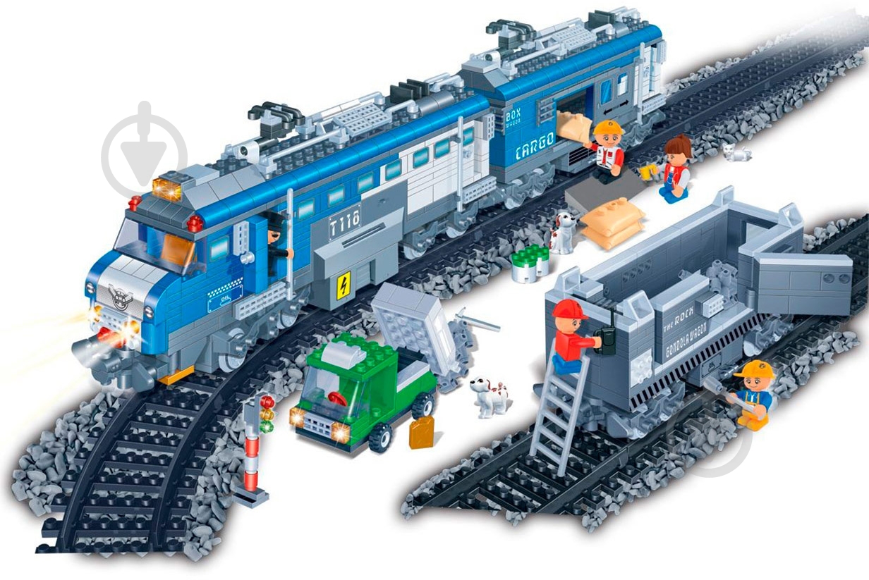 Конструктор BanBao Грузовой поезд на ДУ 8228 - фото 1