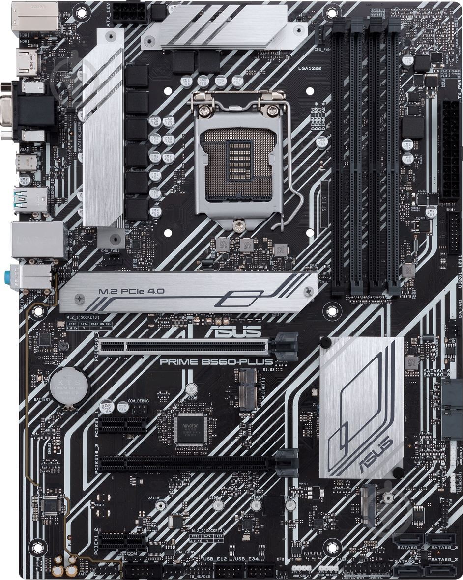 Материнская плата Asus PRIME B560-PLUS (Socket 1200, Intel B560, ATX) - фото 2 Материнская плата Asus PRIME B560-PLUS (Socket 1200, Intel B560, ATX) - фото 2