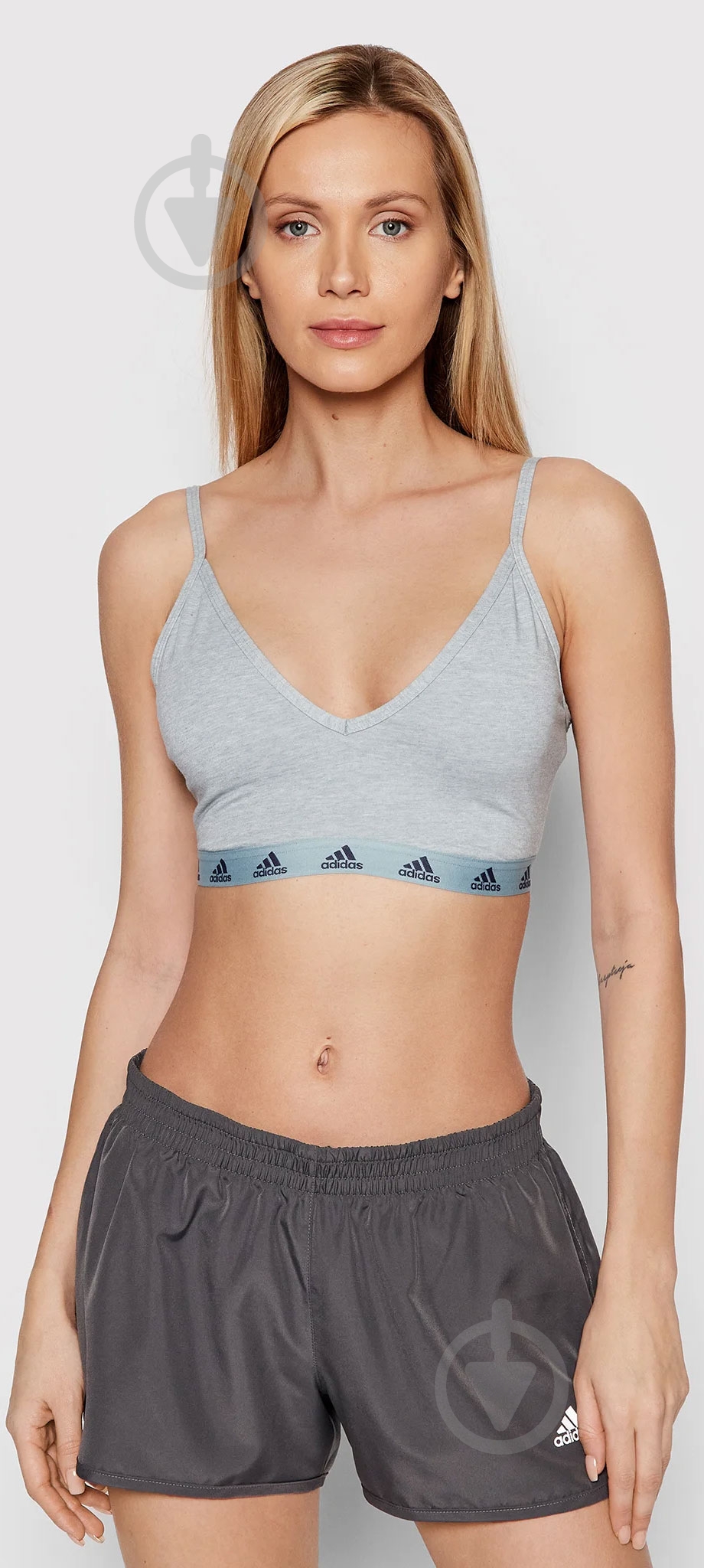 Бра Adidas Purebare Light HD2065 р.M-D/DD серый - фото 1 Бра Adidas Purebare Light HD2065 р.M-D/DD серый - фото 1