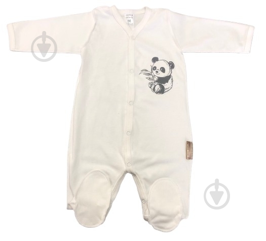 Комбінезон ясельний унісекс Bambinelli Кмб305-1 р.50 молочний - фото 1 Комбінезон ясельний унісекс Bambinelli Кмб305-1 р.50 молочний - фото 1